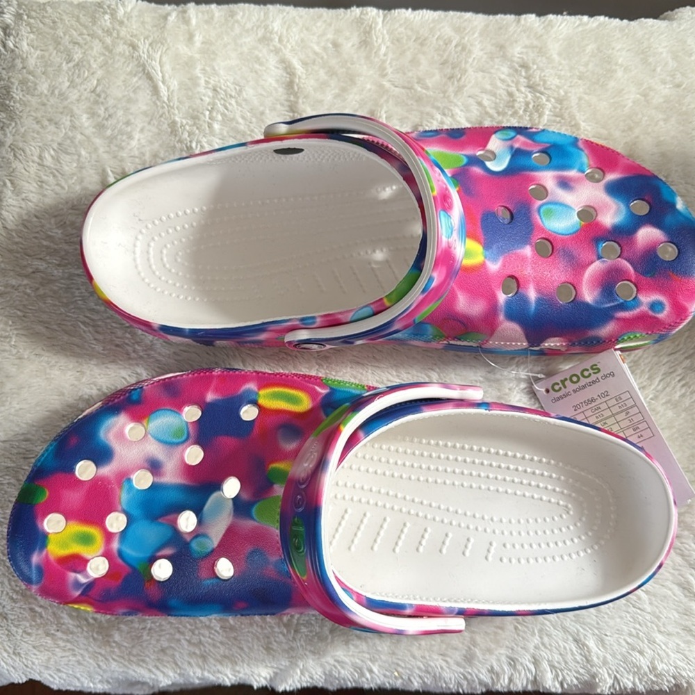 Men’s crocs, multi color, size 13, NWT - Picture 7 of 7